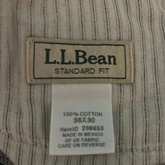 L. L. Bean Mens Standard Fit Dark Wash 5 Pocket‎ Jeans size 36x30 100% Cotton - Picture 7 of 10
